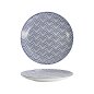 Preview: Tokyo Design Studio Teller Nippon Blue Waves Blau/Weiß, Porzellan, Ø 20,6 × 2,2 cm