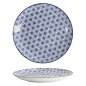 Preview: Tokyo Design Studio Plate Nippon Blue Stars Blue/White, Porcelain, Ø 25.7 × 3 cm
