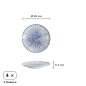 Preview: Plate Set Nippon Blue Blue/White, 4 pcs., Porcelain, Ø 16 × 2 cm, Item No. 17958