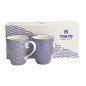 Preview: Tokyo Design Studio Tassen-Set Nippon Blue Blau/Weiß in Geschenkbox, 2-tlg., Porzellan, Ø 8,5 × 10,2 cm, 380 ml