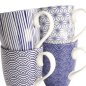 Preview: Tassen-Set Nippon Blue Blau/Weiß in Geschenkbox, 4-tlg., Porzellan, Ø 8,5 × 10,2 cm, 380 ml, Art.-Nr. 17989