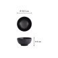Preview: Bowl Black, Melamine, Ø 12.5 × 6 cm, 300 ml, Item No. 18234
