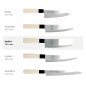 Preview: Nakiri-Messer (Gemüsemesser) im Hammerschlag-Stil, Edelstahl, Klinge 16,5 cm, Art.-Nr. 18283