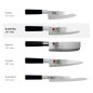 Preview: Santoku Knife (All-Purpose Knife) Sekiryu, Stainless Knife Steel, blade 16.5 cm, ABS plastic handle, Item No. 18287