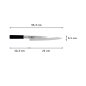 Preview: Sashimi Knife (Fillet Knife) Sekiryu, Stainless Knife Steel, blade 21 cm, black ABS plastic handle, Item No. 18290