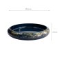 Preview: TDS, Sushi Oke, Marble, Außen 51x8,1cm Innen 44,4x5,5cm, Blau/Gold - Art Nr.18317