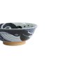 Preview: Ramen Bowl Kawaii Ohira Whale Blue/White, Porcelain, Ø 20.3 × 8 cm, 800 ml, Item No. 18331