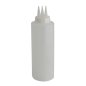 Preview: Sauce Dispenser 3-Way Spread White, Plastic, 400 ml