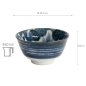 Preview: TDS, Japonism, Bowl, Darkgrey, Ø 12.7 x 6.8 cm, Lion, Item No: 18700