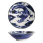 Preview: Tokyo Design Studio Bowl Japonism Dragon Blue, Porcelain, Ø 25.2 × 7.7 cm, 1.6 l
