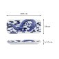Preview: Serving Platter Japonism Dragon Blue/White, Porcelain, 28.5 × 14 × 2.5 cm, Item No. 18769
