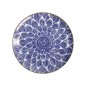 Preview: Teller Ohuke Dahlia Blau/Weiß, Porzellan, Ø 25 × 3 cm, Art.-Nr. 18889
