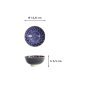 Preview: Bowl Ohuke Dahlia Blue/White, Porcelain, Ø 11.8 × 5.5 cm, 300 ml, Item No. 18894