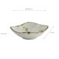 Preview: Bowl Koshoku Marche White, Porcelain, 16.5 × 14 × 5 cm, Item No. 18961