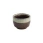 Preview: Tokyo Design Studio Sake-Becher Iga-Nuriwake Schwarz, Porzellan, Ø 6 × 4 cm, 160 ml