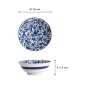 Preview: Nudelschale Japan Flower Blau/Weiß, Porzellan, Ø 19 × 7,5 cm, 1 l, Art.-Nr. 2099