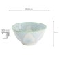 Preview: TDS, Small Tayo Bowl, Lily Flower , Light Blue, Ø 13.5x6.8 cm, 300 ml - Item No: 21162