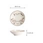 Preview: Flache Schale Kawaii Rabbit Usagi Rosa, Porzellan, Ø 17 × 4,9 cm, Art.-Nr. 21272
