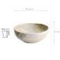Preview: Weiß/Braun Yukishino Schale bei g-HoReCa (Bild 5 von 5)