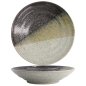 Preview: Tokyo Design Studio Deep Plate Oboro Yamakage Black/Brown/White, Stoneware, Ø 29 × 6 cm
