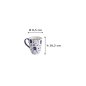 Preview: Tasse Kawaii Lucky Cat Blau in Geschenkbox, Porzellan, Ø 8,5 × 10,2 cm, 380 ml, Art.-Nr. 21528