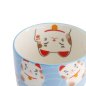 Preview: Wh/Bl Kawaii Glückliche Katze Tasse mit Geschenkbox bei g-HoReCa (Bild 4 von 6)