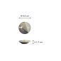 Preview: Round Plate Oboro Yamakage Black/Brown/White, Ceramic, Ø 9.8 × 1.7 cm, Item No. 21619