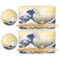 Preview: Sushi Set Kawaii Hokusai Blue/White, 6 pcs., Porcelain, Item No. 21679