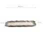 Preview: TDS, Rectangular Plate, Yohen Gold Wave, 29 x 13 x 3 cm, Item No. 21903