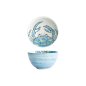 Preview: Tokyo Design Studio Schale Seafood Krabbe Hellblau, Porzellan, Ø 13,2 × 7,3 cm, 500 ml