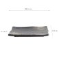 Preview: TDS, Plate, Black, 21x14.5x2.5cm, Item No. 21998