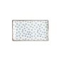 Preview: Sushi Plate Japan Flower Mizu White/Blue, Porcelain, 21 × 13.5 cm, Item No. 22004