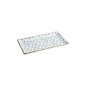 Preview: Sushi Plate Japan Flower Mizu White/Blue, Porcelain, 21 × 13.5 cm, Item No. 22004