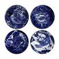 Preview: TDS, Schalen Set, 4tlg., Japonism, Ø 15x7 cm, Blau, Art.-Nr. 22013