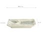 Preview: TDS, Divided Plate, Light Blue/White, 17x11x2.5cm, Item No. 22065