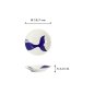Preview: Plate Kawaii Whale Blue/White, Porcelain, Ø 13.7 × 2.4 cm, Item No. 22080