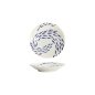 Preview: Tokyo Design Studio Plate Kawaii Fish Blue/White, Porcelain, Ø 13.7 × 2.4 cm