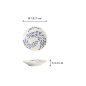 Preview: Plate Kawaii Fish Blue/White, Porcelain, Ø 13.7 × 2.4 cm, Item No. 22124