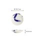 Preview: Plate Kawaii Crab Blue/White, Porcelain, Ø 13.7 × 2.4 cm, Item No. 22126