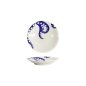 Preview: Tokyo Design Studio Plate Kawaii Octopus Blue/White, Porcelain, Ø 13.7 × 2.4 cm