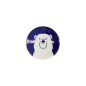 Preview: Plate Kawaii Polar Bear Blue/White, Porcelain, Ø 13.7 × 2.4 cm, Item No. 22128