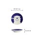 Preview: Plate Kawaii Polar Bear Blue/White, Porcelain, Ø 13.7 × 2.4 cm, Item No. 22128