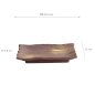 Preview: TDS, Plate, Brown/White, 15.5x11x2.5cm - Item No. 22231
