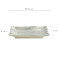 Preview: TDS, Plate, Light Blue/White, 15.5x11x2.5cm, Item No. 22232
