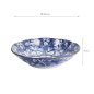 Preview: TDS, Pasta Teller, Hana Blue, Dami Botan, Ø 21x5cm, Art Nr. 22266