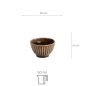 Preview: TDS, Sake-Becher, Ø 6x3,5cm 50ml, Ameyu Brown, Art.-Nr. 22280