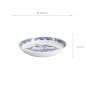 Preview: Plate Neko Maruke Cat Blue/White, Porcelain, Ø 14.3 × 2.1 cm, Item No. 22296