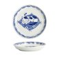 Preview: Tokyo Design Studio Plate Neko Maruke Cat Blue/White, Porcelain, Ø 14.3 × 2.1 cm