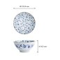 Preview: Schale Natsu Karakusa Mixed Bowl Blau/Weiß, Keramik, Ø 17,8 × 9,5 cm, Art.-Nr. 22316
