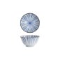 Preview: Tokyo Design Studio Rice Bowl Natsu Tokusa Blue/White, Porcelain, Ø 12 × 6.4 cm, 350 ml